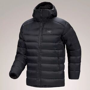 Arc'teryx Men's Black Hooded Puffer Jacket